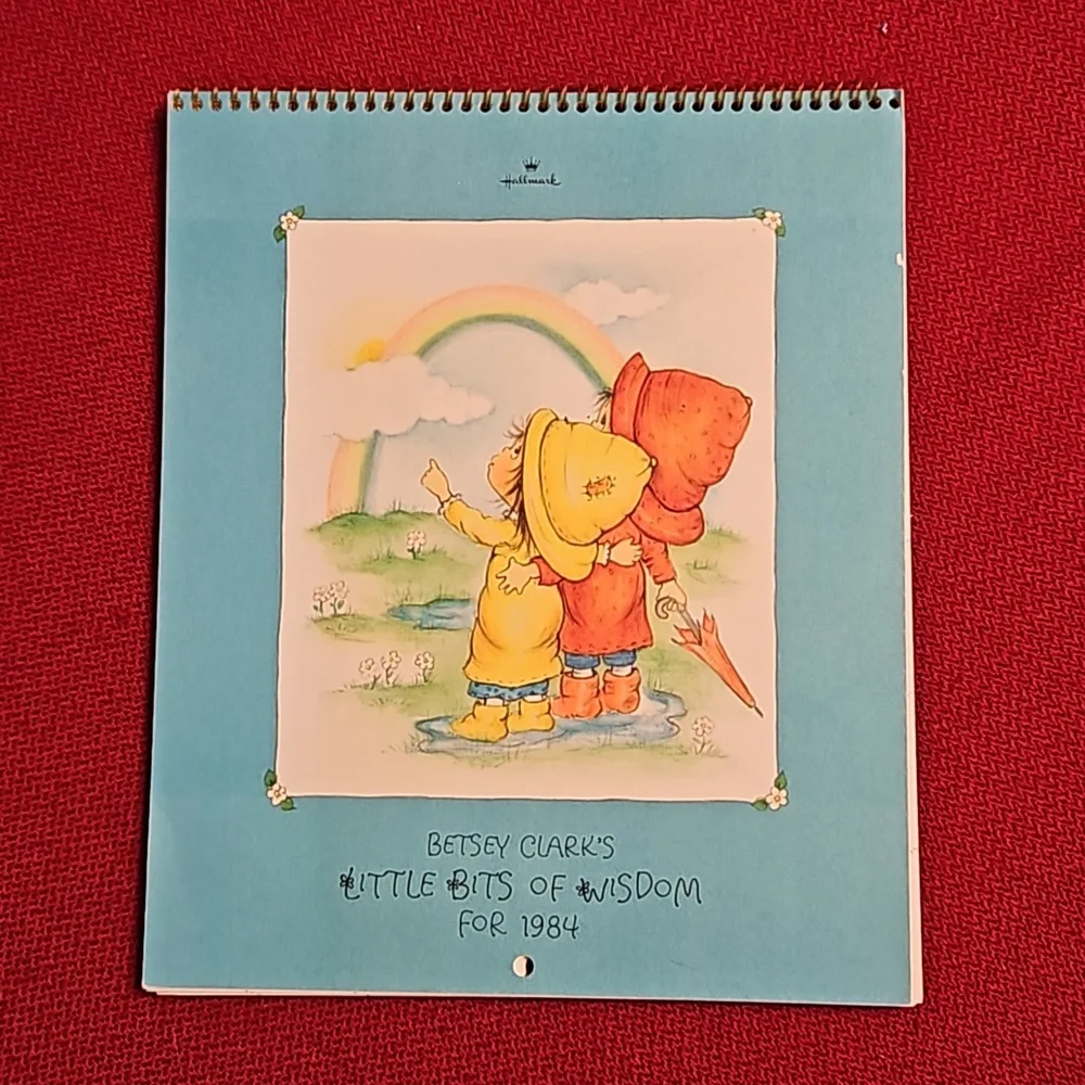 Betsey Clark Little Bits Of Wisdom 1984 wall calendar UNUSED Vintage Hallmark